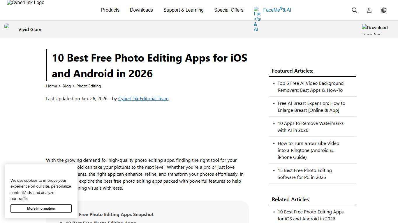 10 Best Free Photo Editing Apps for iOS and Android in 2026