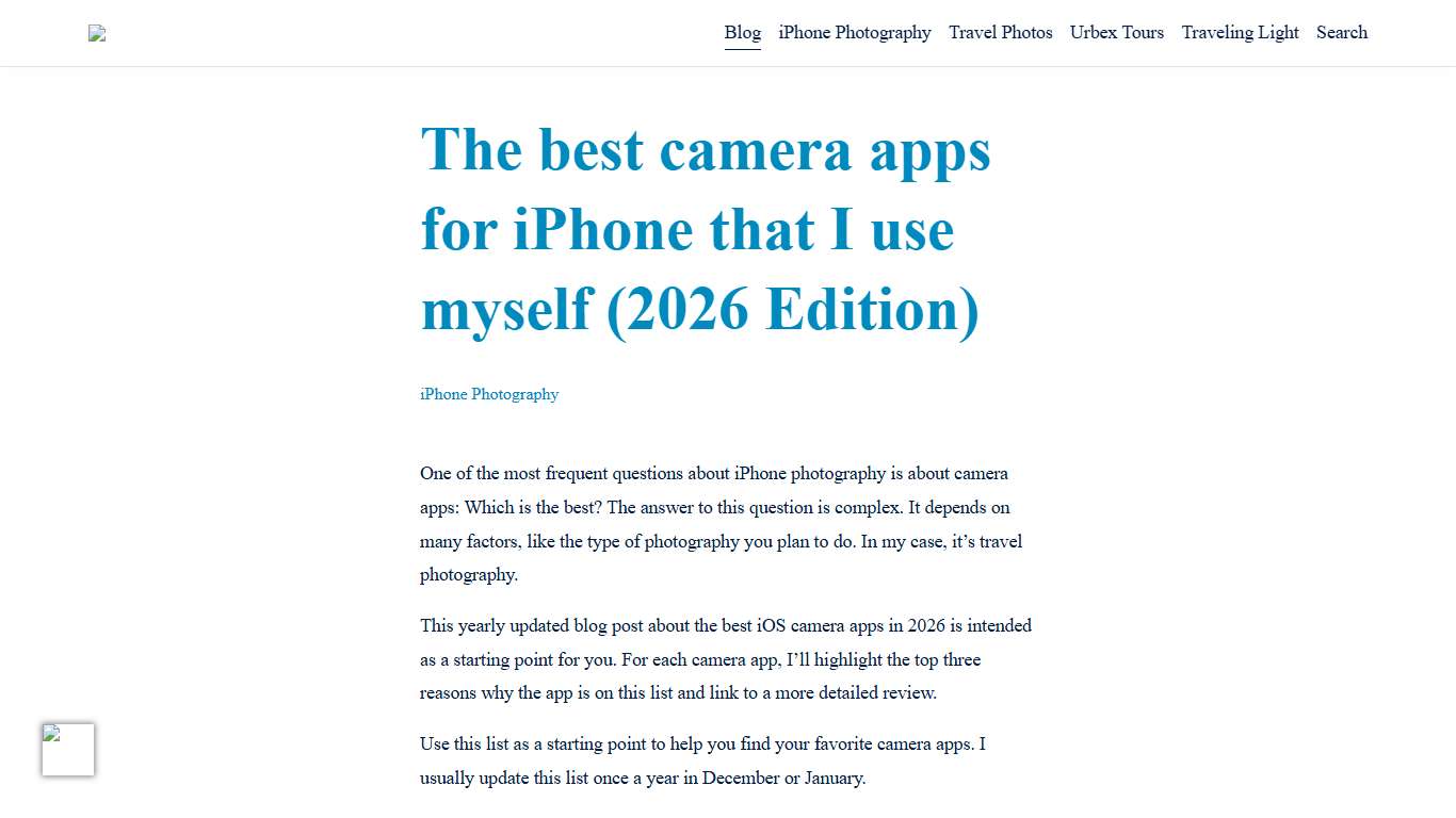 Best Camera Apps for iPhone (2026 Edition)